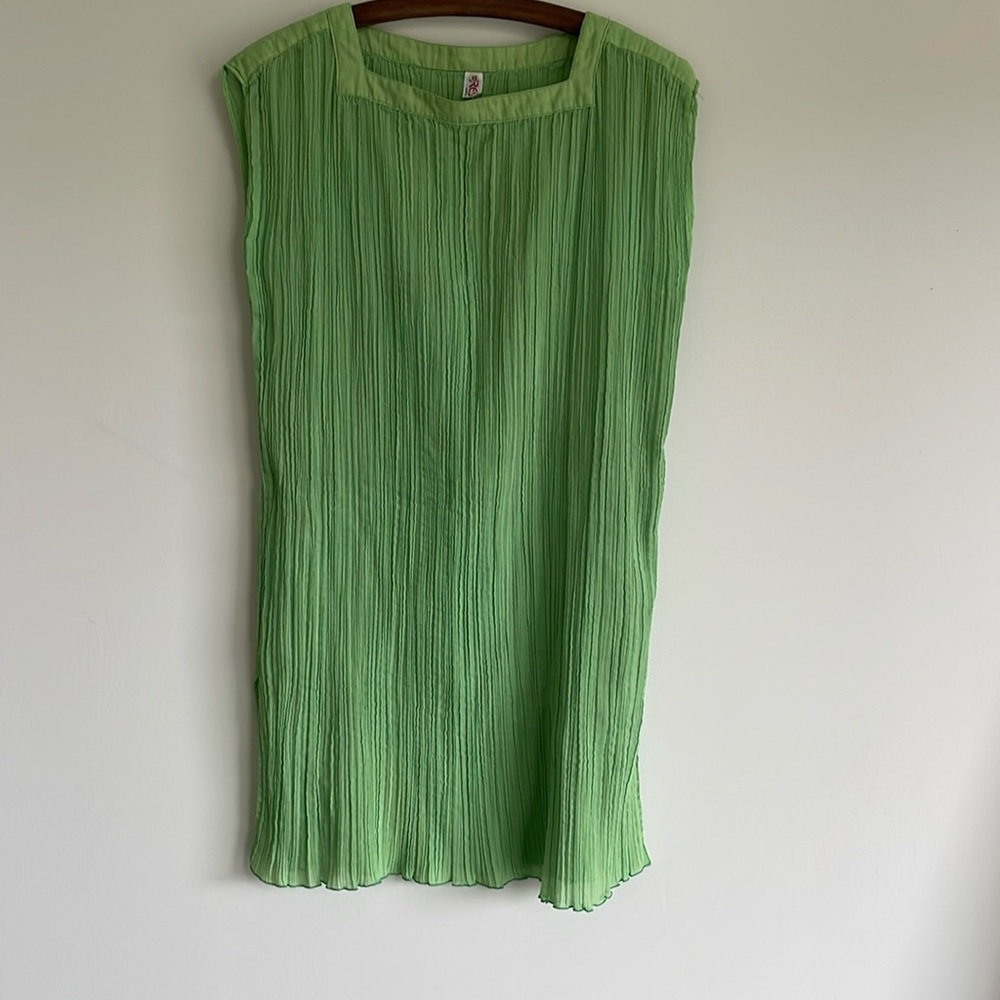 VINTAGE ERES PLEATED COVER UP. SZ 40